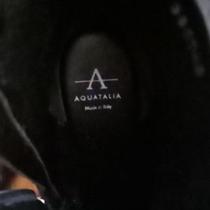 Aquatalia Navy Blue Suede Booties 5.5
